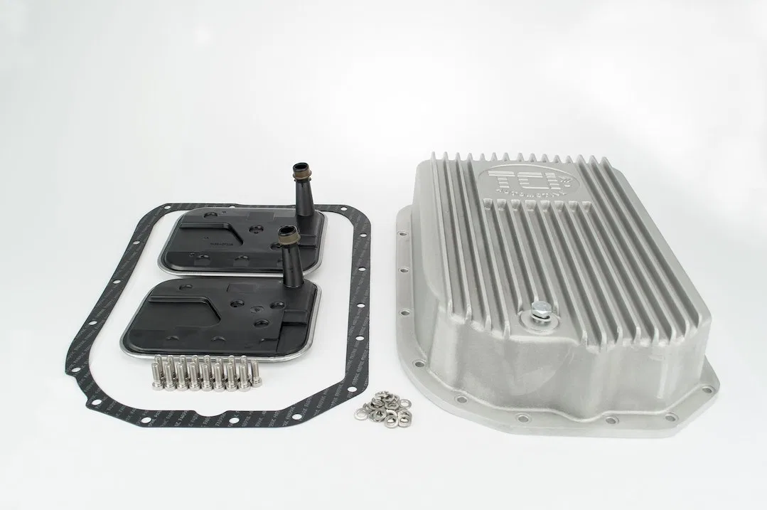 278000 – TCI Auto Trans Oil Pan, 4L80E/4L85E GM 2 Extra Quarts Natural Cast Aluminum With Drain Plug